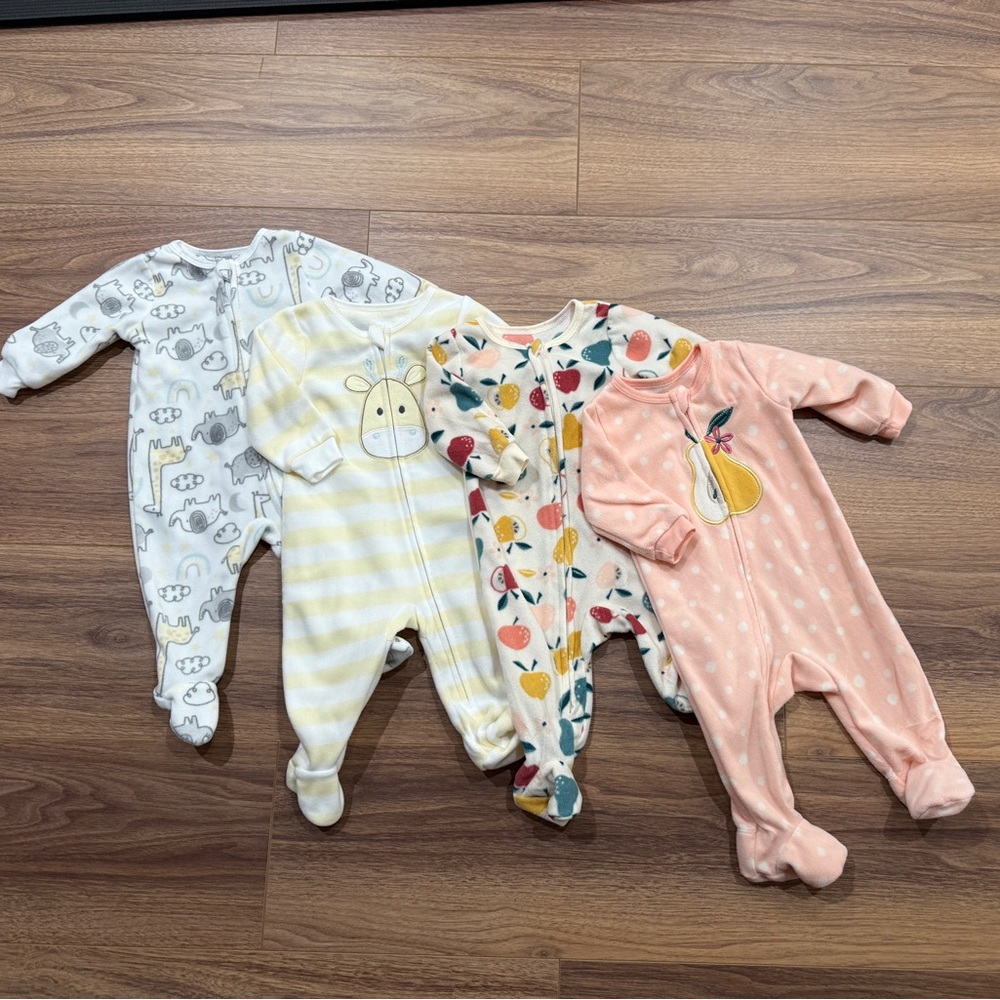 Baby Sleeper Pajamas - Set of 4
